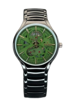 RADO TRUE ROUND AUTOMATIC OPEN HEART – BLACK GREEN