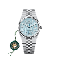 ROLEX LAND-DWELLER PLATINUM ICE BLUE DIAL (2025)